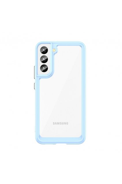 48873 outer space case cover for samsung galaxy s22 s22 plus hard cover with gel frame blue