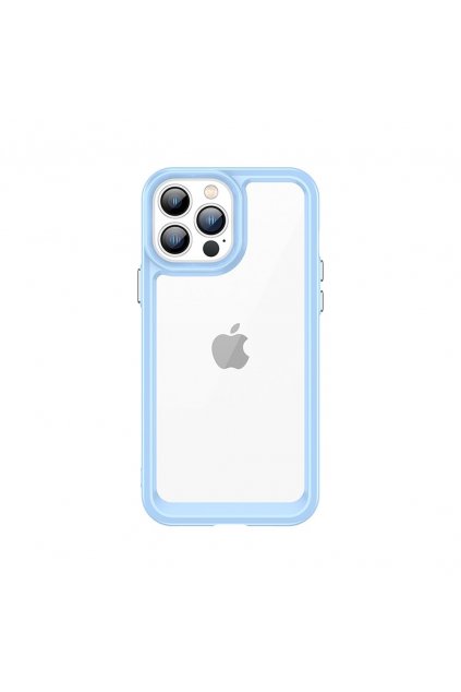 48795 outer space case for iphone 12 pro hard cover with gel frame blue