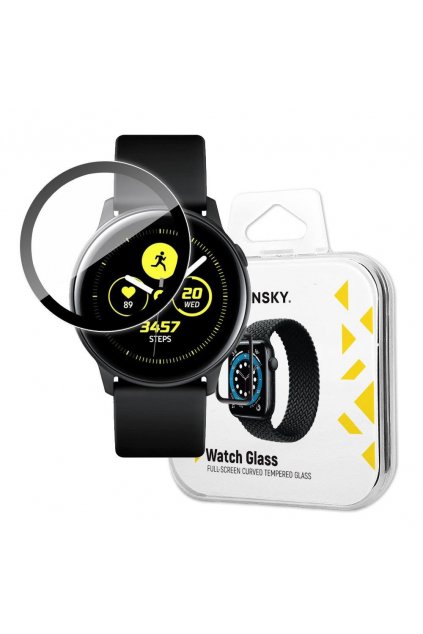 49533 tvrzene flexi sklo na samsung galaxy watch active cerne