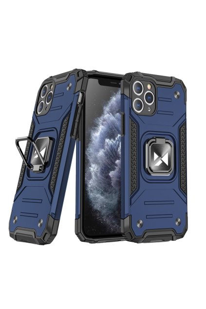 49296 wozinsky armor kryt s prstynkem na iphone 11 pro modry