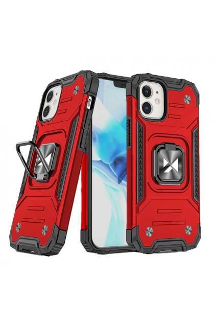 49842 wozinsky armor kryt s prstynkem na iphone 14 plus cerveny