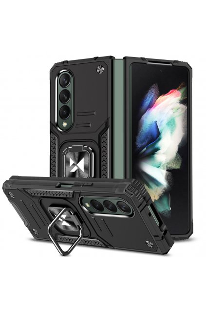 49881 wozinsky armor kryt s prstynkem na samsung galaxy z fold 4 cerny