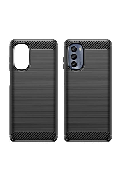 eng pl Carbon Case for Motorola Moto G62 5G flexible silicone carbon cover black 137094 7