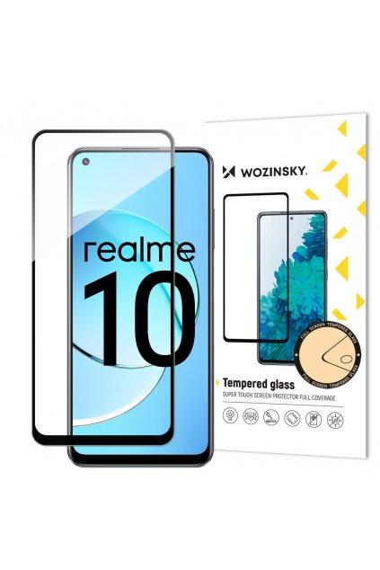 53418 3d full glue tvrzene sklo na realme 10 cerne