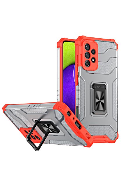 52512 crystal armor kryt se stojankem na samsung galaxy a13 5g cerveny