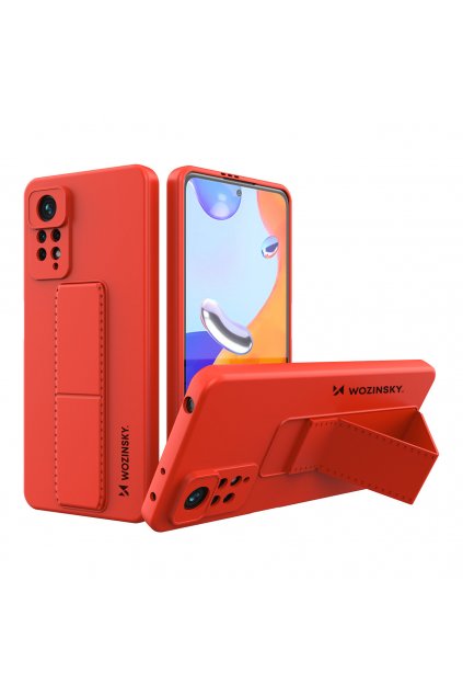 52800 multifunkcni silikonovy kryt na xiaomi redmi note 11 pro cerveny