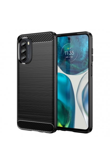 53343 ohebny carbon kryt na motorola moto g82 5g moto g52 cerny