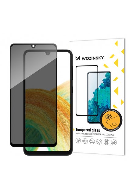 54267 wozinsky privacy glass tempered glass pro samsung galaxy a33 5g s anti spy privacy filter