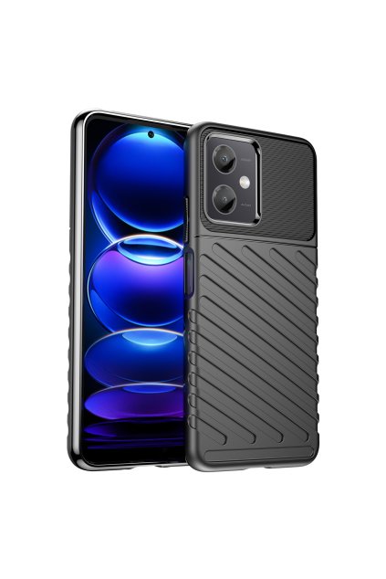 58038 silikonove pouzdro thunder case xiaomi poco x5 5g redmi note 12 5g cerne