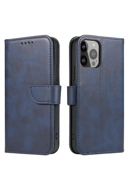 58173 magnet case cover pro xiaomi redmi note 12 cover with flip wallet stand blue