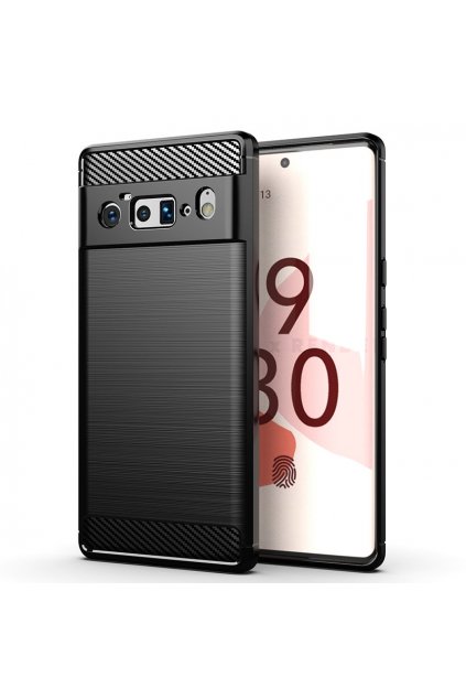 59018 carbon case flexible cover for google pixel 6 pro black