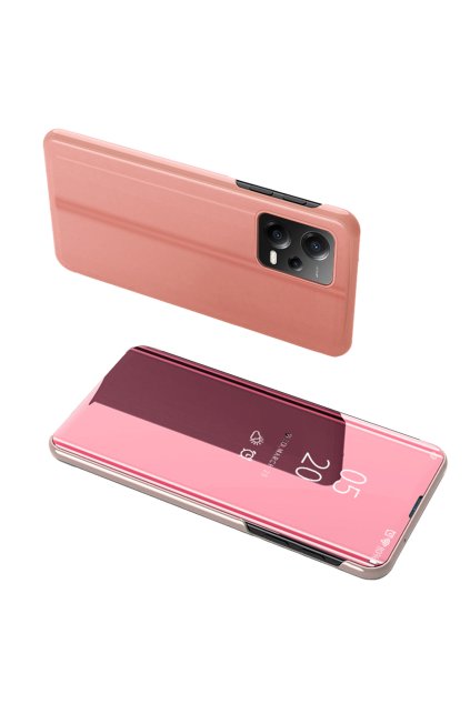 59780 clear view case pro xiaomi redmi note 12 pro poco x5 pro 5g flip cover pink