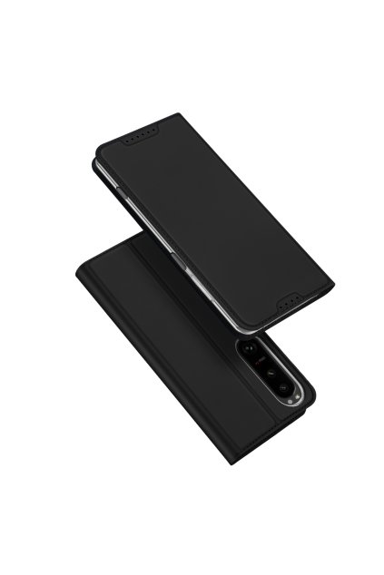 59891 dux ducis skin pro case pro sony xperia 1 v flip card wallet stand black