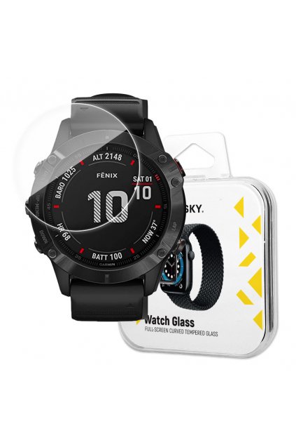 58961 hybridni sklo wozinsky watch glass pro garmin fenix 6x pro transparentni