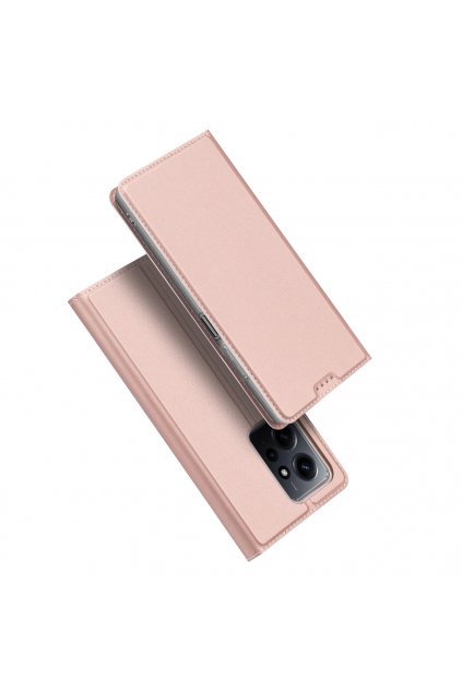 58937 pouzdro dux ducis skin pro pro xiaomi redmi note 12 flip card wallet stand pink