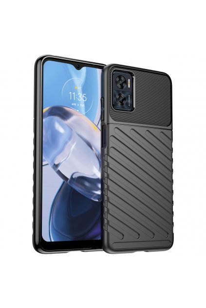 59861 pouzdro thunder case pro motorola moto e32 silikonove pancerove pouzdro cerne