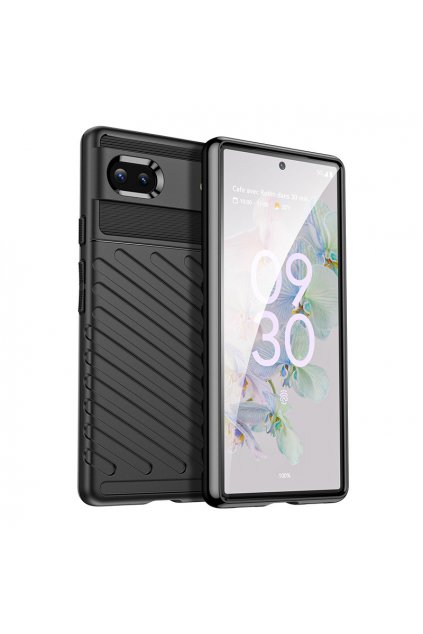 59612 silikonove pouzdro thunder case pro google pixel 6a cerne