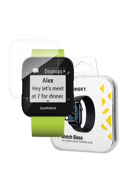 59354 wozinsky full glue tvrzene sklo tvrzene sklo pro garmin forerunner 35 9h celoobrazovkovy kryt s cernym ramem