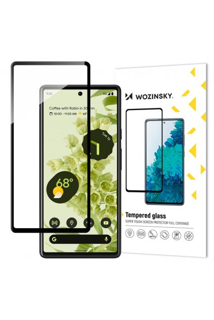 59288 wozinsky super durable full glue tempered glass full screen with frame case friendly google pixel 6 black