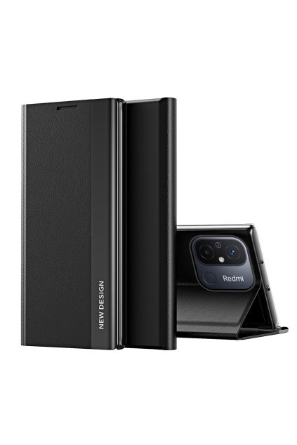 62336 pouzdro sleep case pro pro xiaomi redmi 11a poco c55 redmi 12c s vyklapecim stojankem cerne