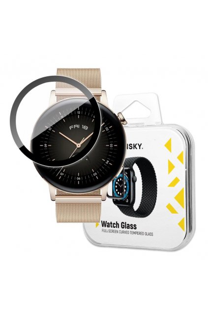 62354 wozinsky watch glass hybrid glass for huawei watch gt 3 46 mm black