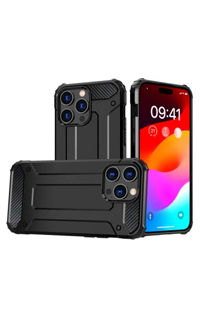 63939 pouzdro iphone 15 pro hybrid armor cerne