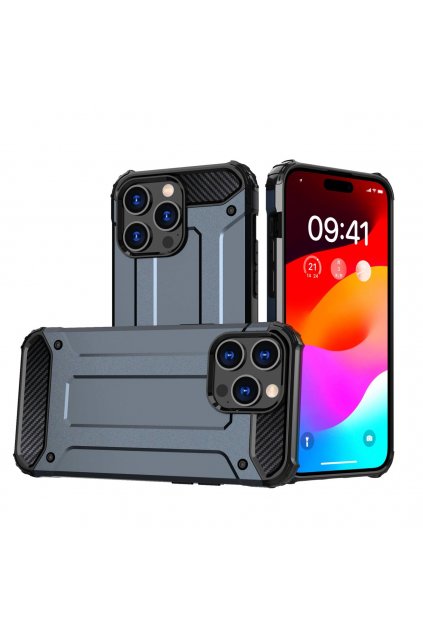 63942 pouzdro iphone 15 pro hybrid armor modre