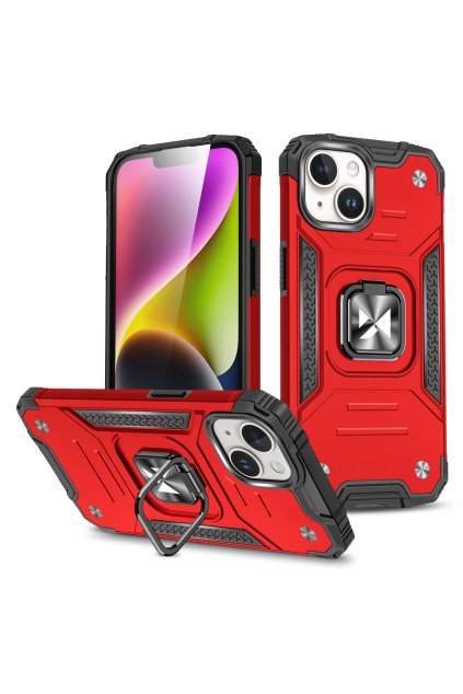 63954 wozinsky ring armor iphone 15 pouzdro na iphone 15 ring armor cervene