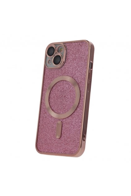 64503 glitter chrome mag case for iphone 15 6 1 quot pink