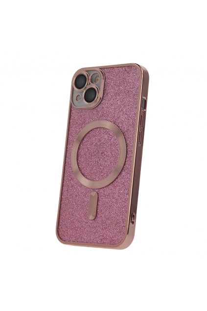 64464 glitter chrome mag case for iphone 15 plus 6 7 quot pink