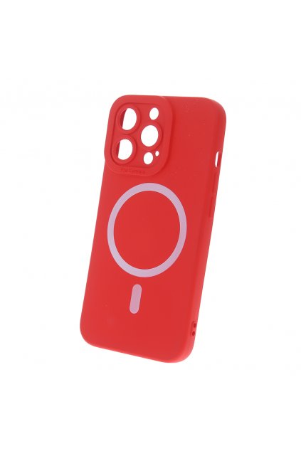 66477 silicon mag case for iphone 15 pro max 6 7 quot red