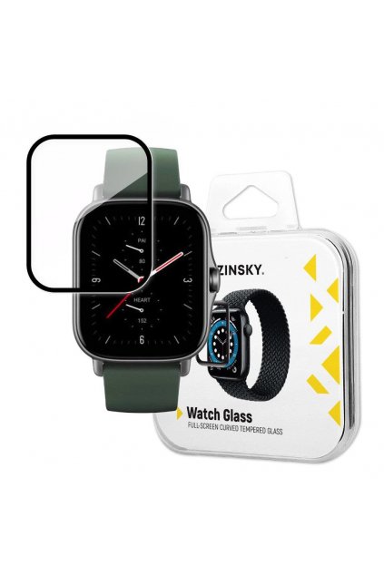 69690 wozinsky hybridni 3d sklo na displej hodinek amazfit gts 2e cerne