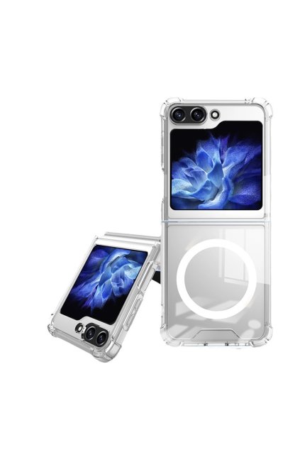 73021 ultra clear magsafe case for samsung galaxy z flip 6 transparent