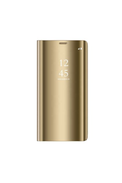 76071 smart clear view case for samsung galaxy a15 4g a15 5g gold