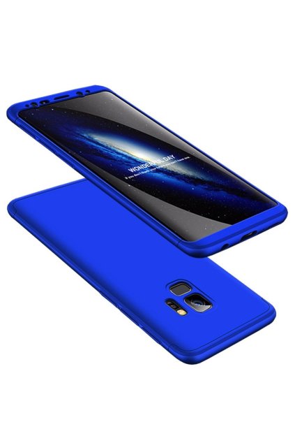 360 oboustranný kryt na Samsung Galaxy S9 světle modrý 1
