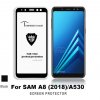 celoplošné 3D sklo na samsung a8 2018 černé