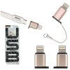 12930 3 adapter remax micro usb do lightning konektoru zlaty