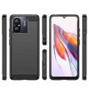 59576 5 karbonove pouzdro pro xiaomi redmi 11a poco c55 redmi 12c flexibilni silikonovy karbonovy kryt cerny