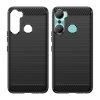 59678 7 pouzdro carbon case pro flexibilni silikonovy karbonovy kryt infinix hot 12 pro cerny