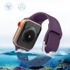 61862 1 univerzalni silikonovy reminek aps pro apple watch 8 7 6 5 4 3 2 se 41 40 38mm sedofialovy