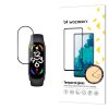 73087 durable wozinsky full glue full screen tempered glass with frame for xiaomi mi band 8 black