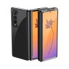 73075 plating case for samsung galaxy z fold 4 cover with a metallic frame black