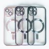 74850 12 color chrome mag case for samsung galaxy s24 fe rose gold