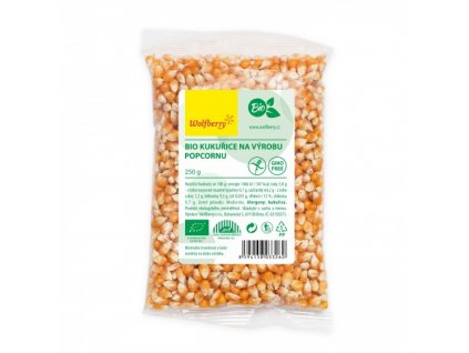 BIO Kukuřice na popcorn 1000g Wolfberry