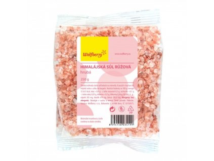 Himalájská sůl růžová - hrubá 250g Wolfberry