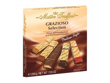 25452 grazioso selection italian style bonboniera 200g maitre truffout