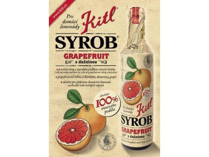 Syrob Grapefruit - grepový sirup 0,5l Kitl