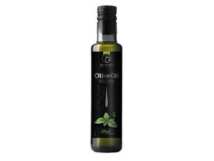 63470 extra panensky olivovy olej s bazalkou ve skle 0 25l gourmet partners