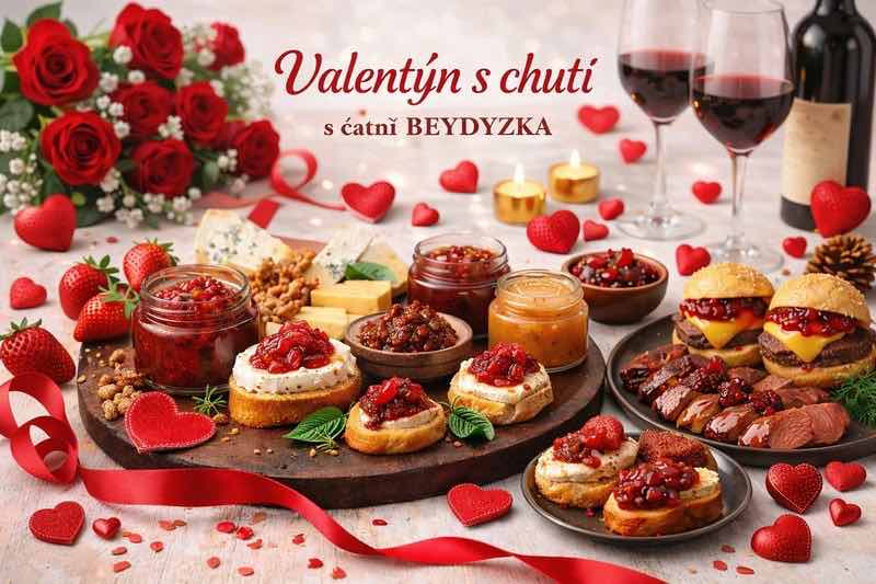 Valentýn s chutí: romantická večeře a pohoštění s čatní BEYDYZKA