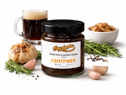 Cibulové čatní na černém pivu s  konfitovaným česnekem ⭐⭐⭐